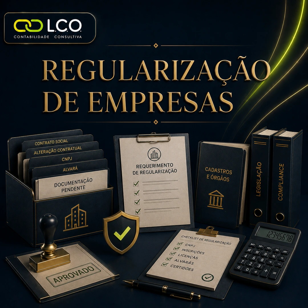 Arte do serviço Regularização de empresas