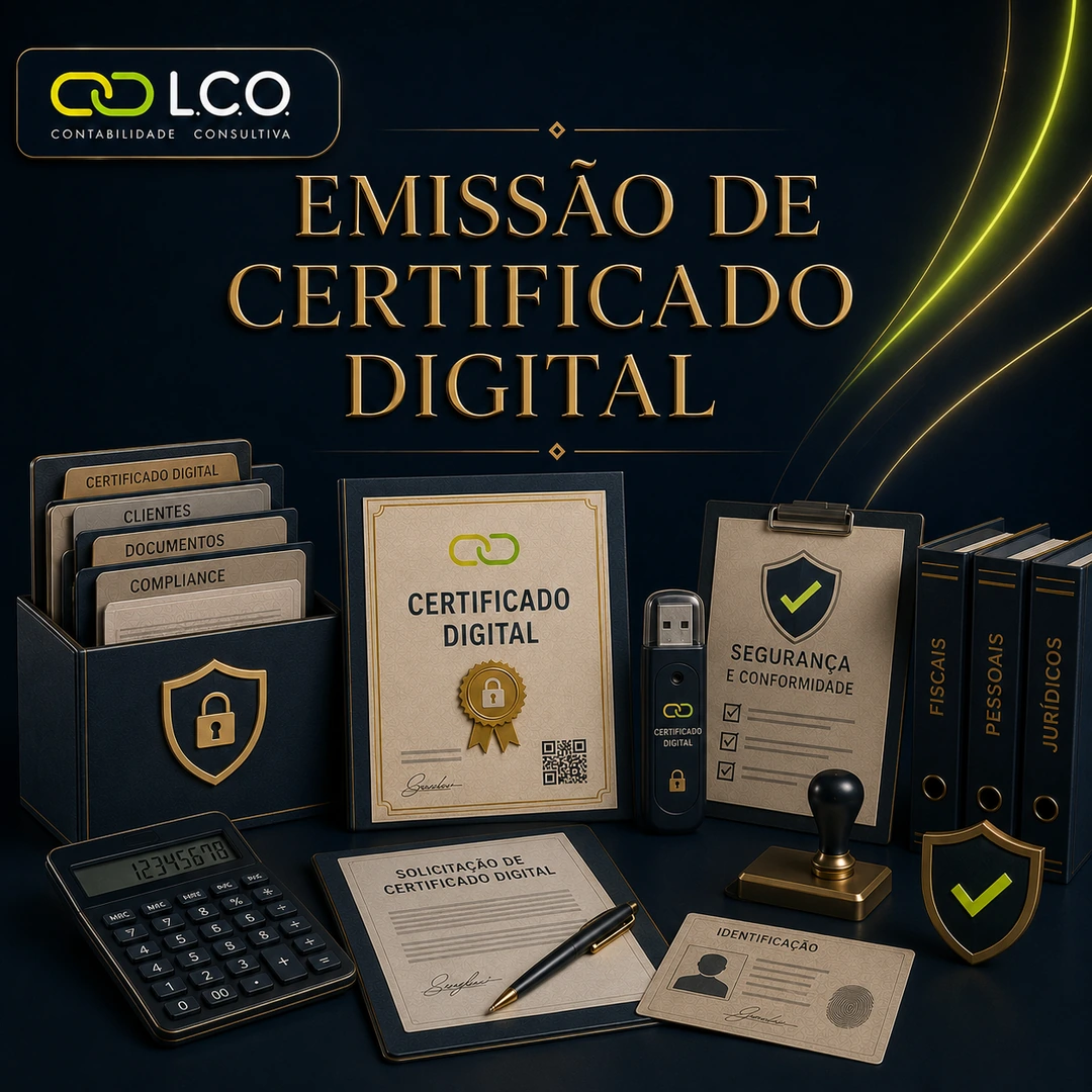 Arte do serviço Emissão de certificado digital